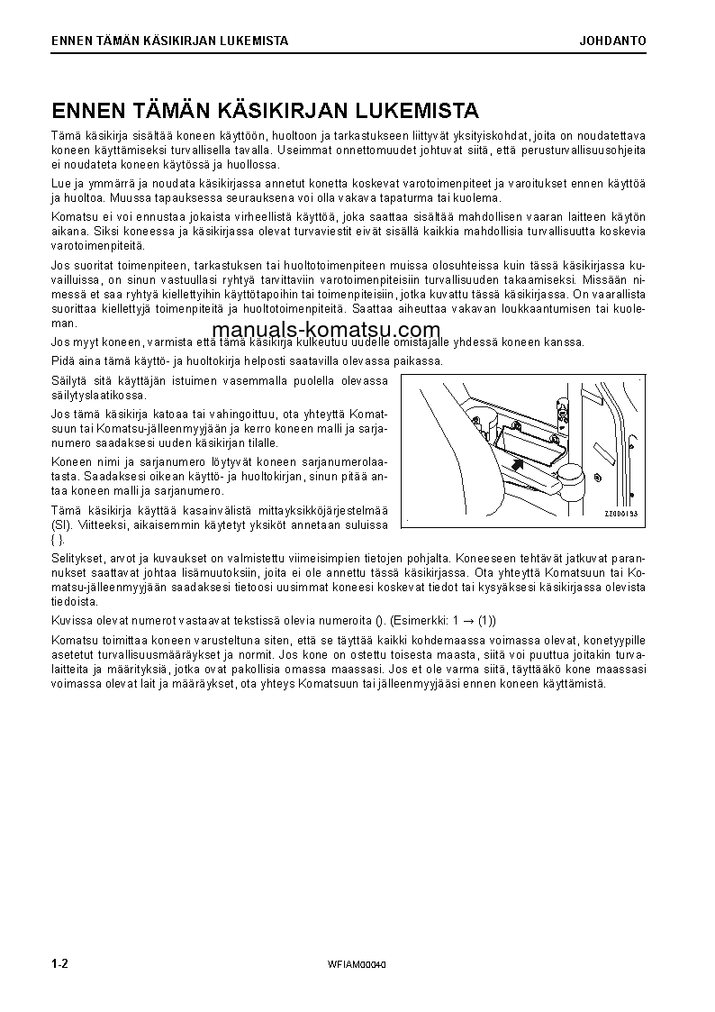 Protected: PC88MR-10(ITA) S/N F10003-UP Operation manual (Finnish)
