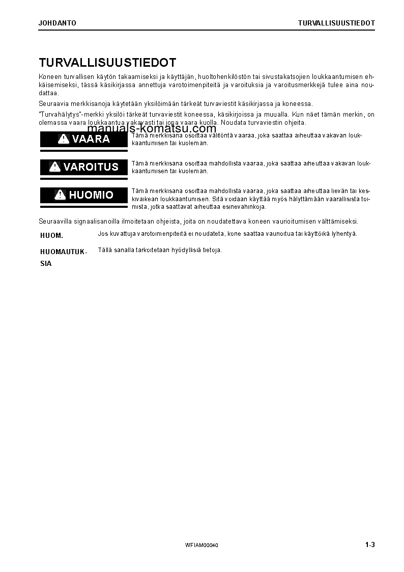 Protected: PC88MR-10(ITA) S/N F10003-UP Operation manual (Finnish)