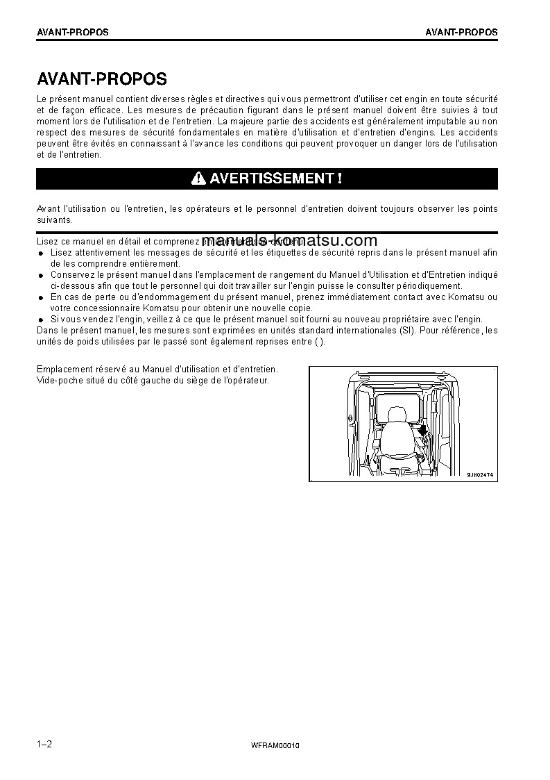 Protected: PC138US-10(ITA) S/N F40003-UP Operation manual (French)