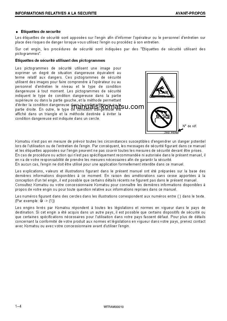 Protected: PC138US-10(ITA) S/N F40003-UP Operation manual (French)