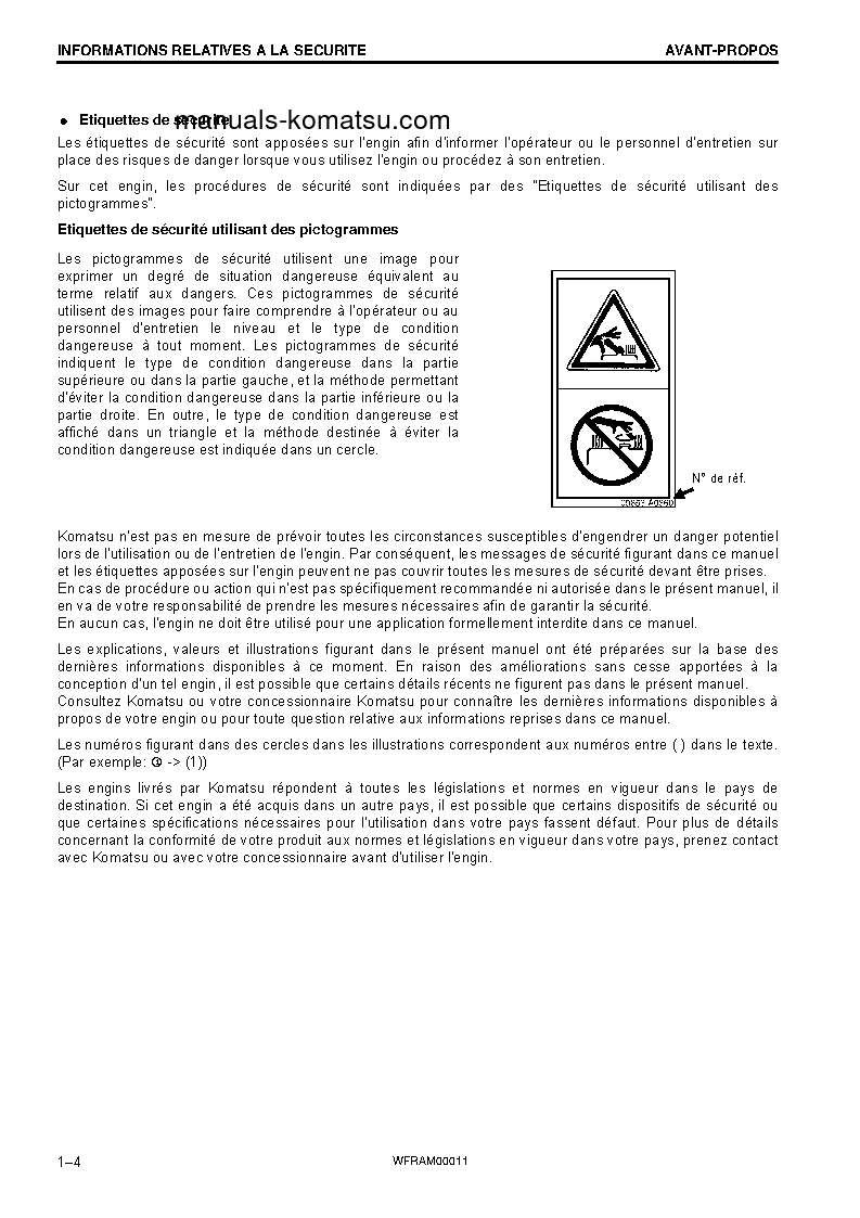 Protected: PC138US-10(ITA) S/N 40001-UP Operation manual (French)