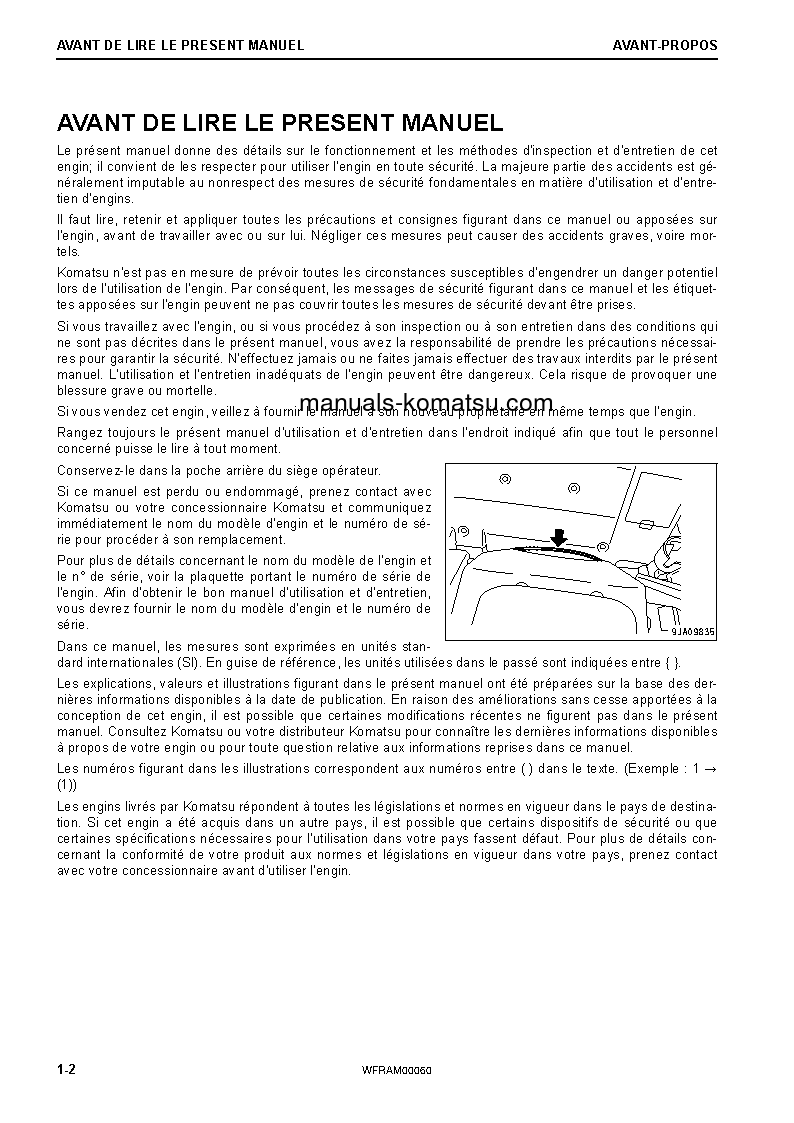 Protected: PW98MR-10(ITA) S/N F10003-UP Operation manual (French)