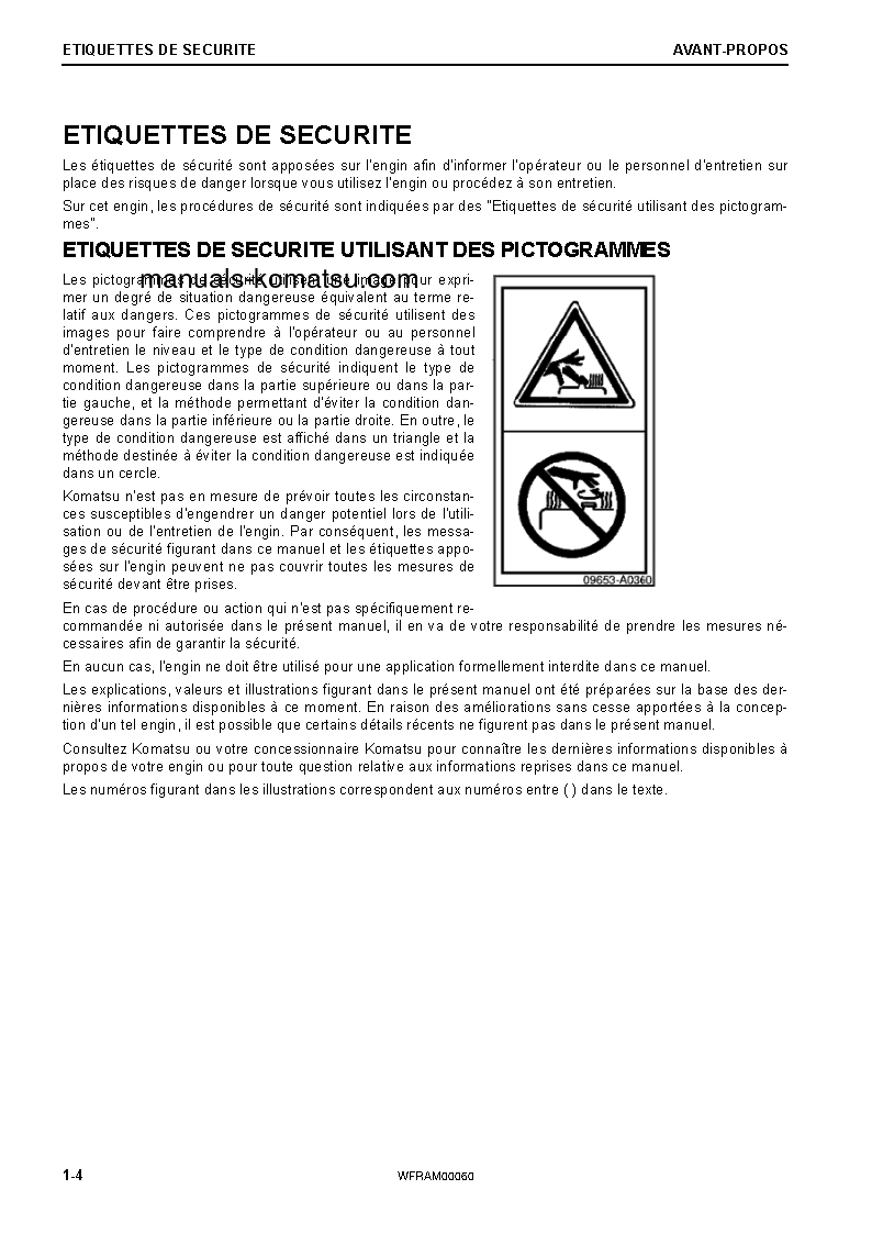Protected: PW98MR-10(ITA) S/N F10003-UP Operation manual (French)