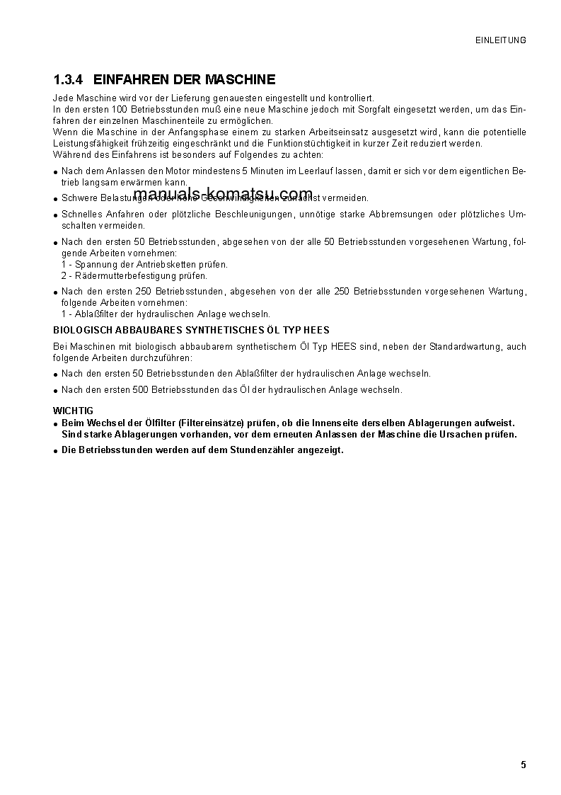 Protected: SK1020-5(ITA) S/N 37CF80018-UP Operation manual (German)