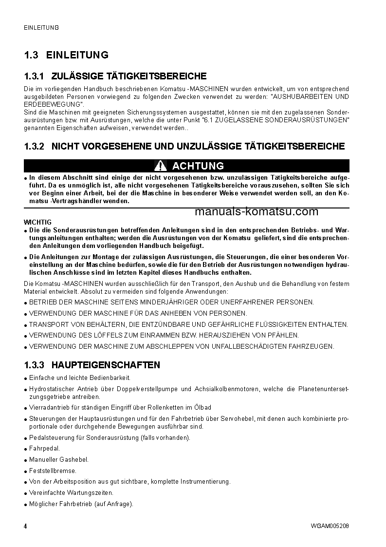 Protected: SK1020-5(ITA)-TURBO S/N 37CTF00655-UP Operation manual (German)