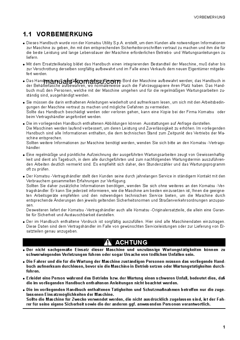 Protected: SK1026-5(ITA) S/N 37CTF50019-37CTF50072 Operation manual (German)