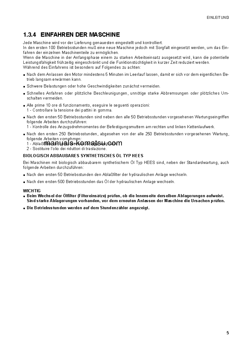 Protected: CK20-1(ITA) S/N F00003-F00270 Operation manual (German)