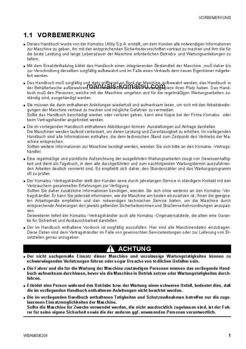 Protected: CK30-1(ITA) S/N F00198-UP Operation manual (German)