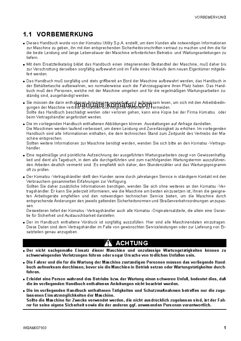 Protected: CK25-1(ITA) S/N F00071-UP Operation manual (German)