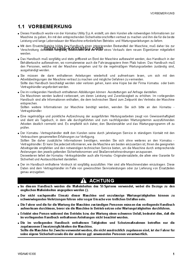 Protected: SK714-5(ITA)-/ S/N F04859-UP Operation manual (German)