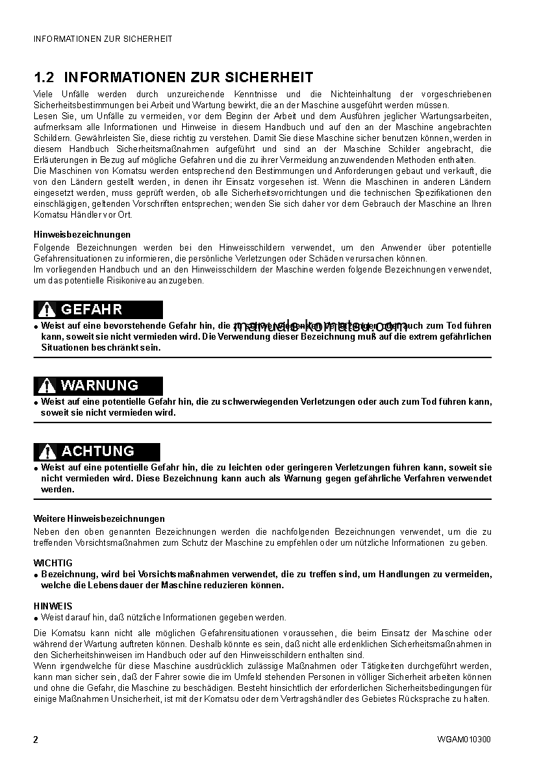 Protected: SK714-5(ITA)-/ S/N F04859-UP Operation manual (German)
