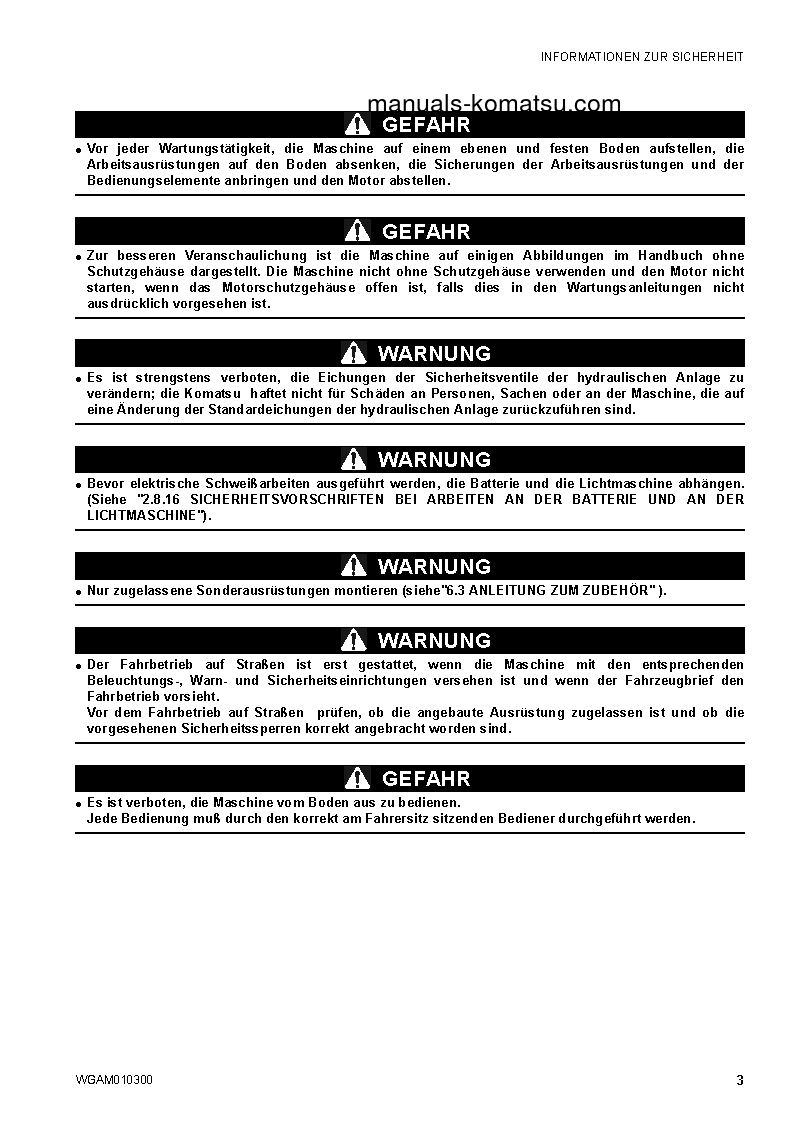 Protected: SK714-5(ITA)-/ S/N F04859-UP Operation manual (German)