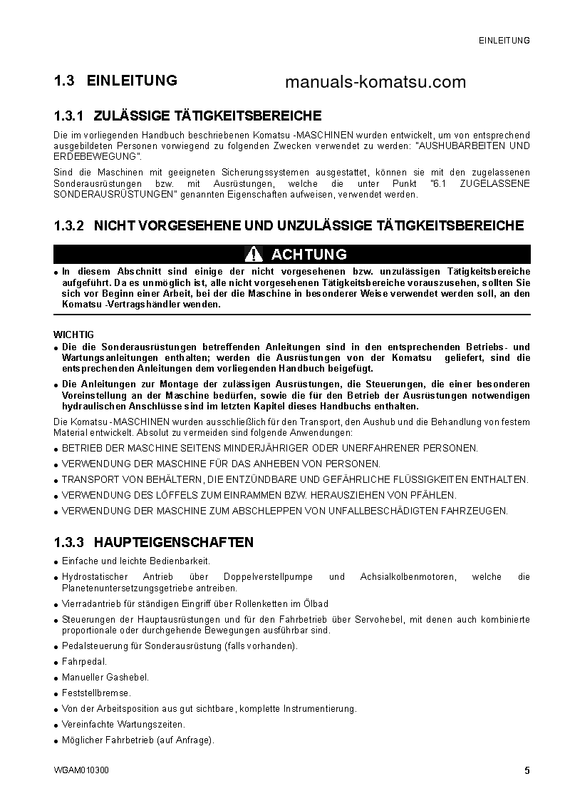 Protected: SK714-5(ITA)-/ S/N F04859-UP Operation manual (German)