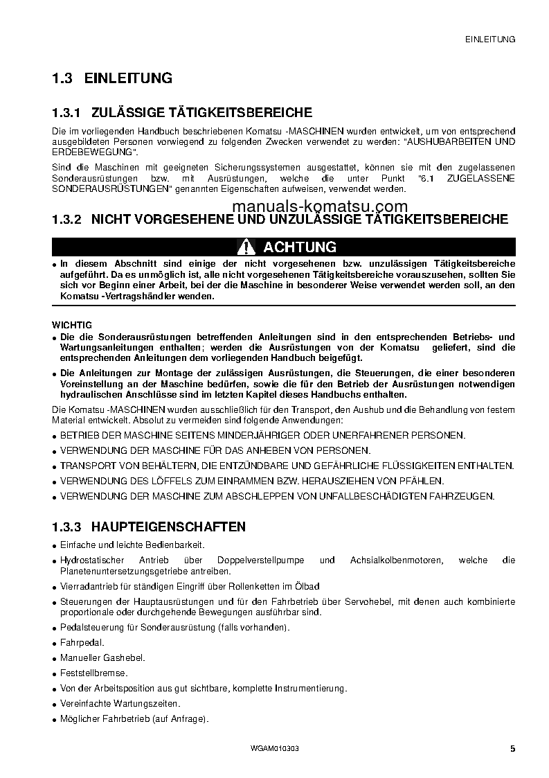 Protected: SK714-5(ITA)-/ S/N F05326-UP Operation manual (German)