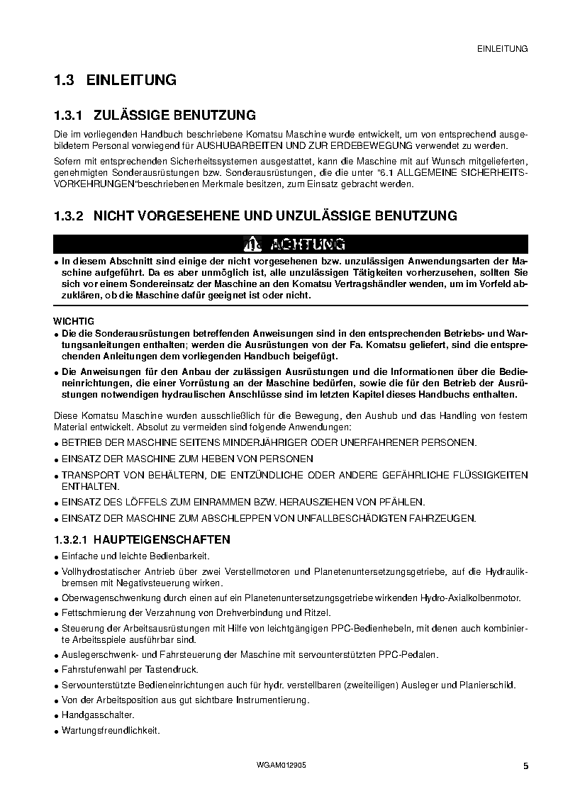 Protected: PC80MR-3(ITA) S/N F00270-UP Operation manual (German)