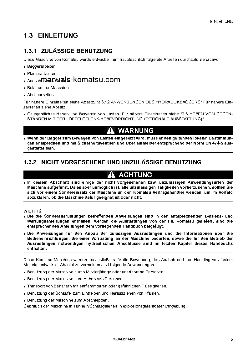 Protected: PC55MR-3(ITA) S/N F30561-UP Operation manual (German)