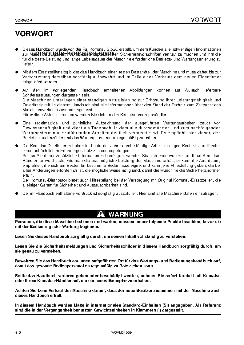 Protected: PW98MR-8(ITA) S/N F80356-UP Operation manual (German)