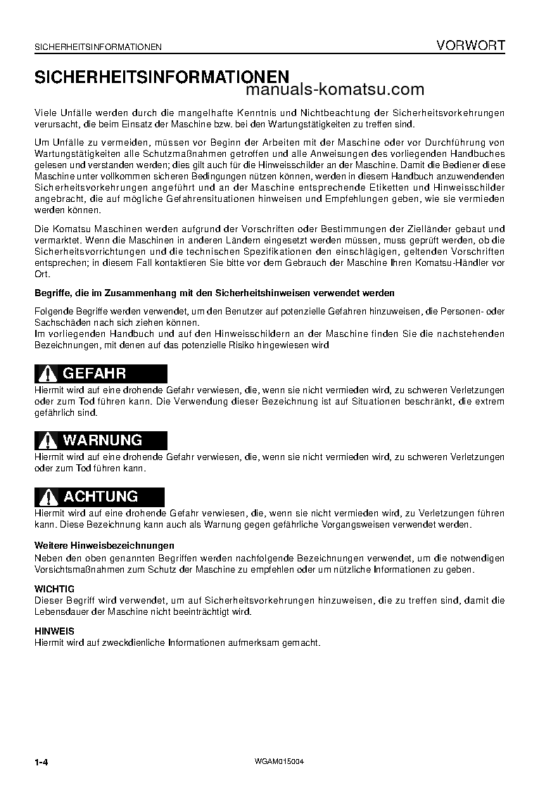 Protected: PW98MR-8(ITA) S/N F80356-UP Operation manual (German)