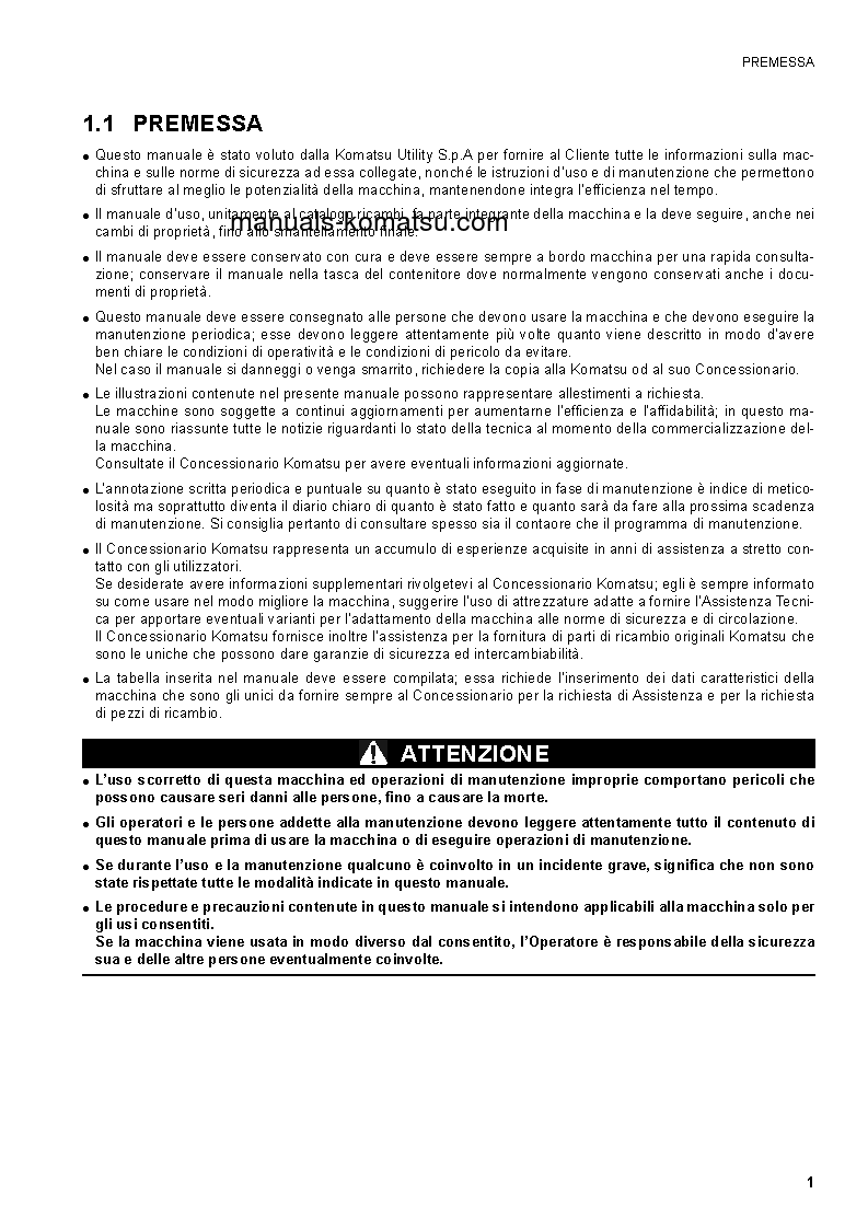 Protected: SK1020-5(ITA) S/N 37CF00126-37CF00137 Operation manual (Italian)