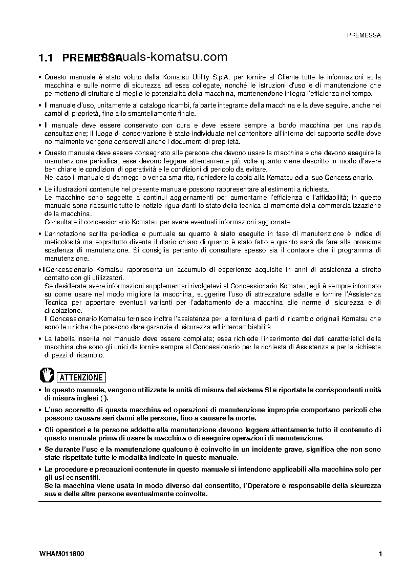 Protected: PC09-1(ITA) S/N 13959-UP Operation manual (Italian)