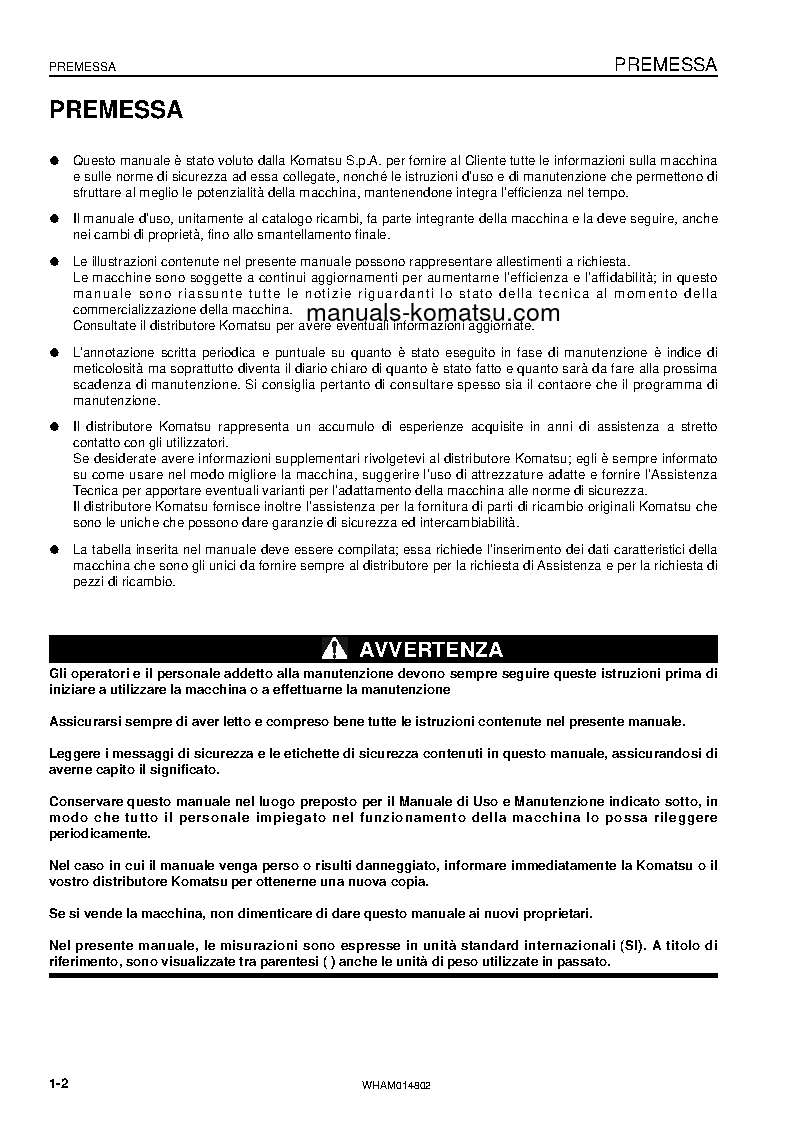 Protected: PC118MR-8(ITA) S/N F00183-UP Operation manual (Italian)
