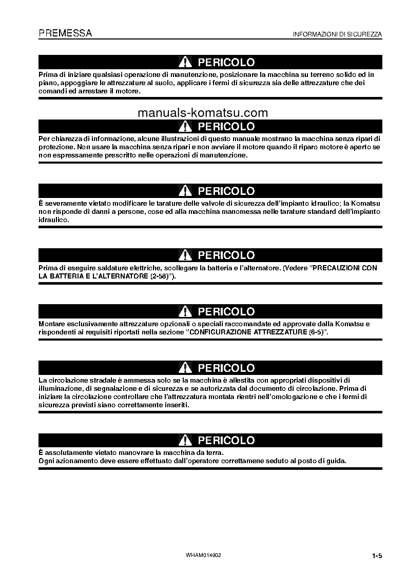 Protected: PW118MR-8(ITA) S/N F00243-UP Operation manual (Italian)