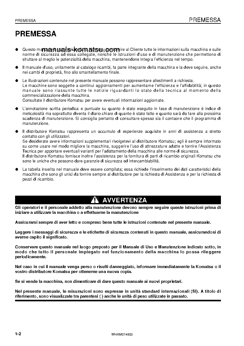 Protected: PW118MR-8(ITA) S/N F00277-UP Operation manual (Italian)