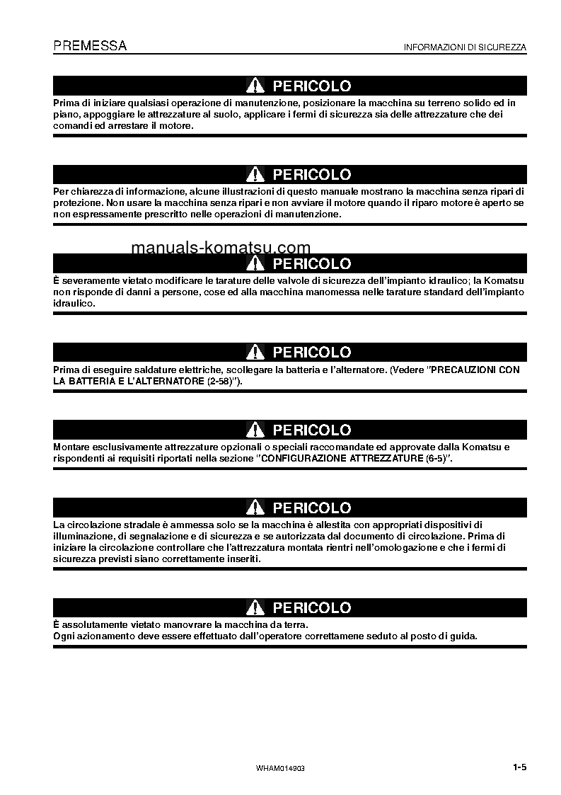 Protected: PW118MR-8(ITA) S/N F00277-UP Operation manual (Italian)