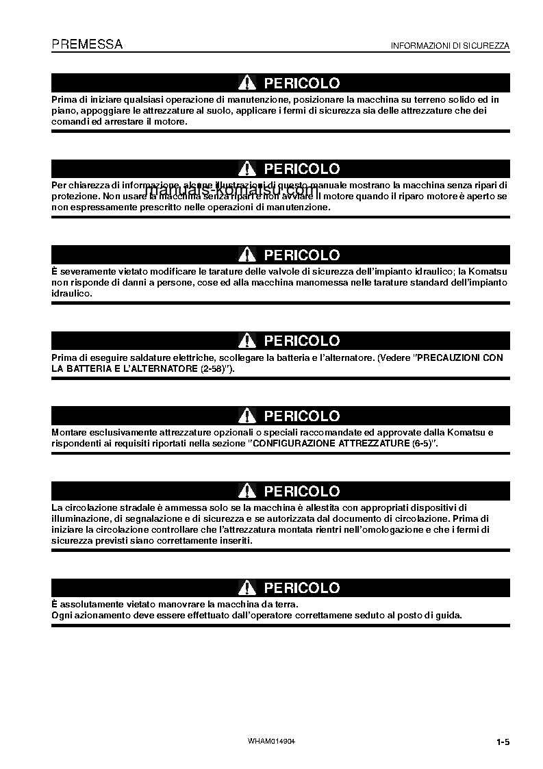 Protected: PW118MR-8(ITA) S/N F00342-UP Operation manual (Italian)