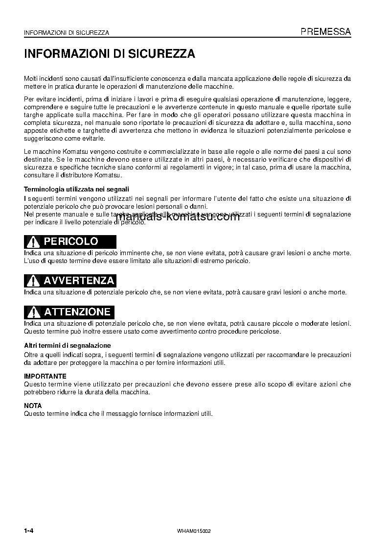 Protected: PW98MR-8(ITA) S/N F80259-UP Operation manual (Italian)