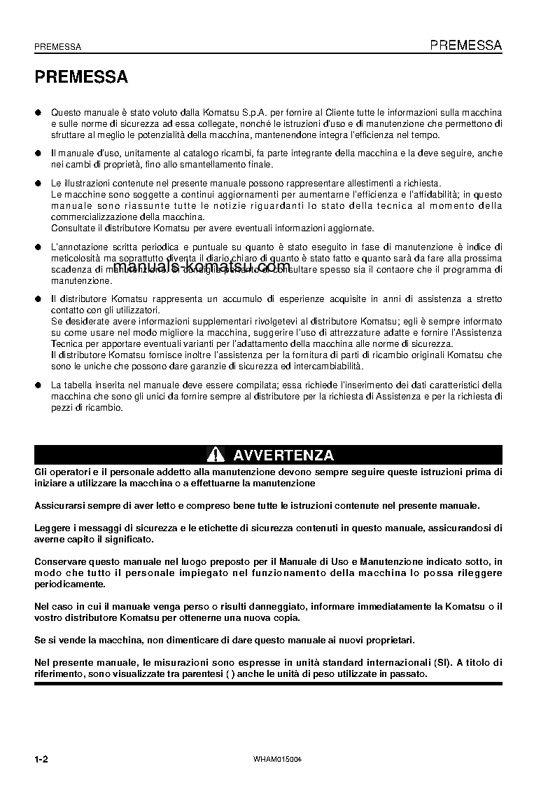 Protected: PW98MR-8(ITA) S/N F80356-UP Operation manual (Italian)