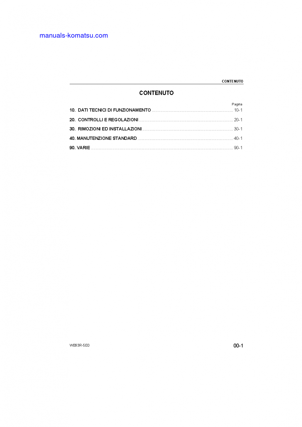 Protected: WB93R-5(ITA)-TIER 3 S/N F60003-UP Shop (repair) manual (Italian)