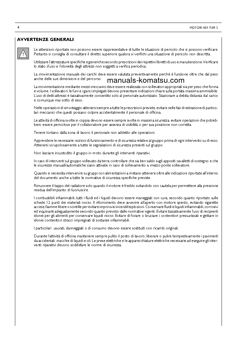 Protected: S4D104-4(ITA)-ENGINE S/N 494840-UP Shop (repair) manual (Italian)