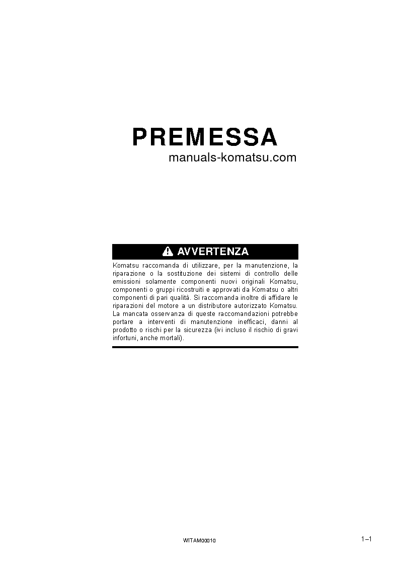 Protected: PC138US-10(ITA) S/N F40003-UP Operation manual (Italian)