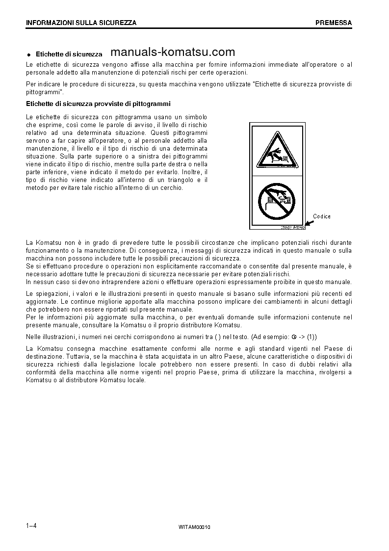 Protected: PC138US-10(ITA) S/N F40003-UP Operation manual (Italian)