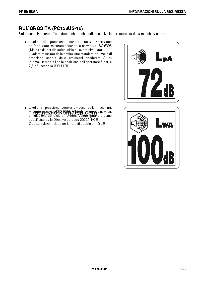 Protected: PC138US-10(ITA) S/N 40001-UP Operation manual (Italian)