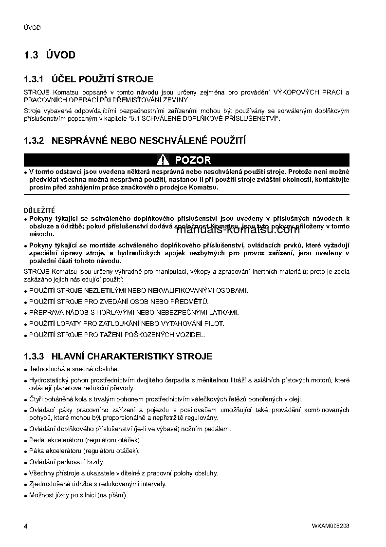 Protected: SK1020-5(ITA)-TURBO S/N 37CTF00655-UP Operation manual (Czech)