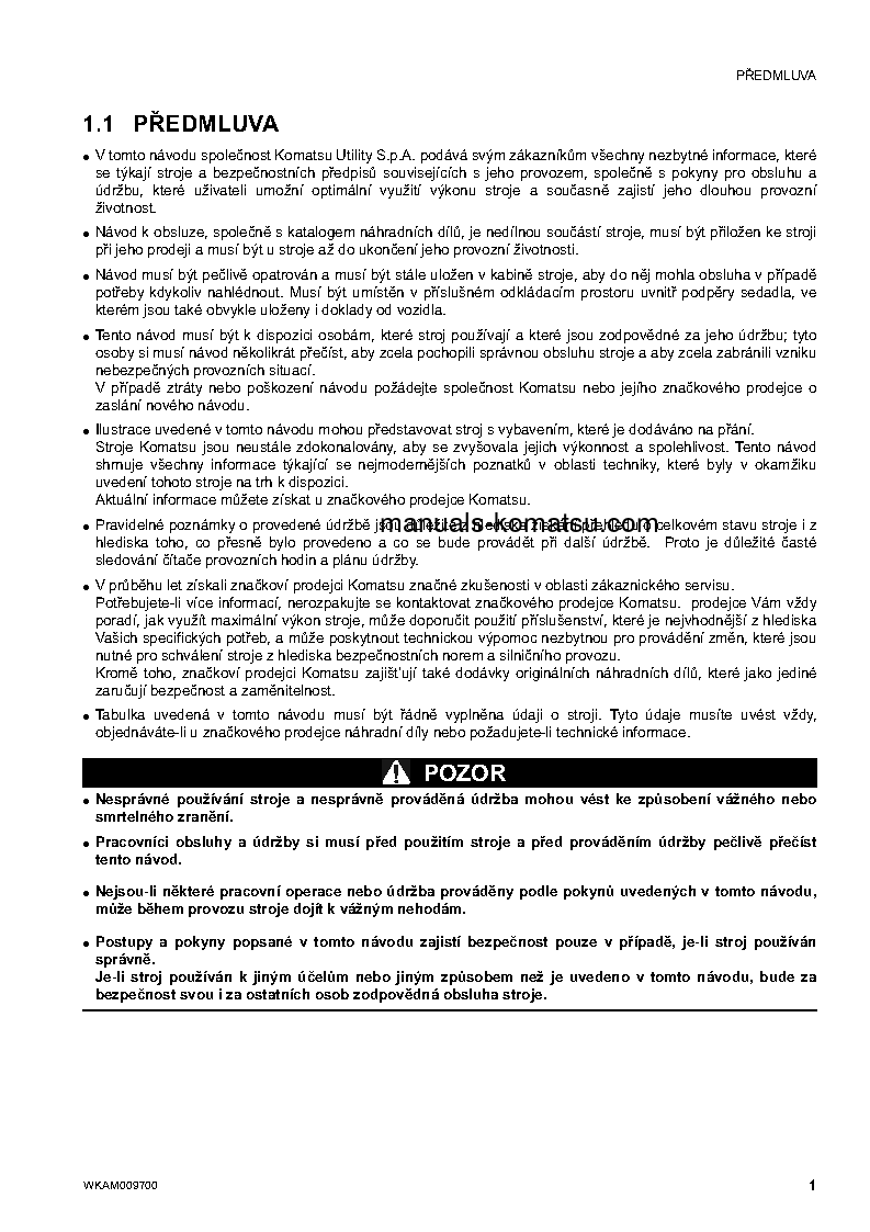 Protected: PC80MR-3(ITA) S/N F00003-UP Operation manual (Czech)