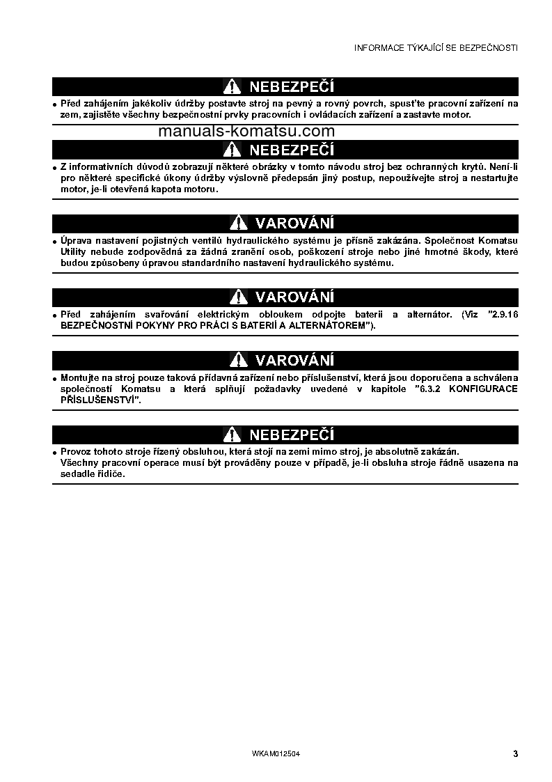 Protected: PC26MR-3(ITA) S/N F31129-UP Operation manual (Czech)
