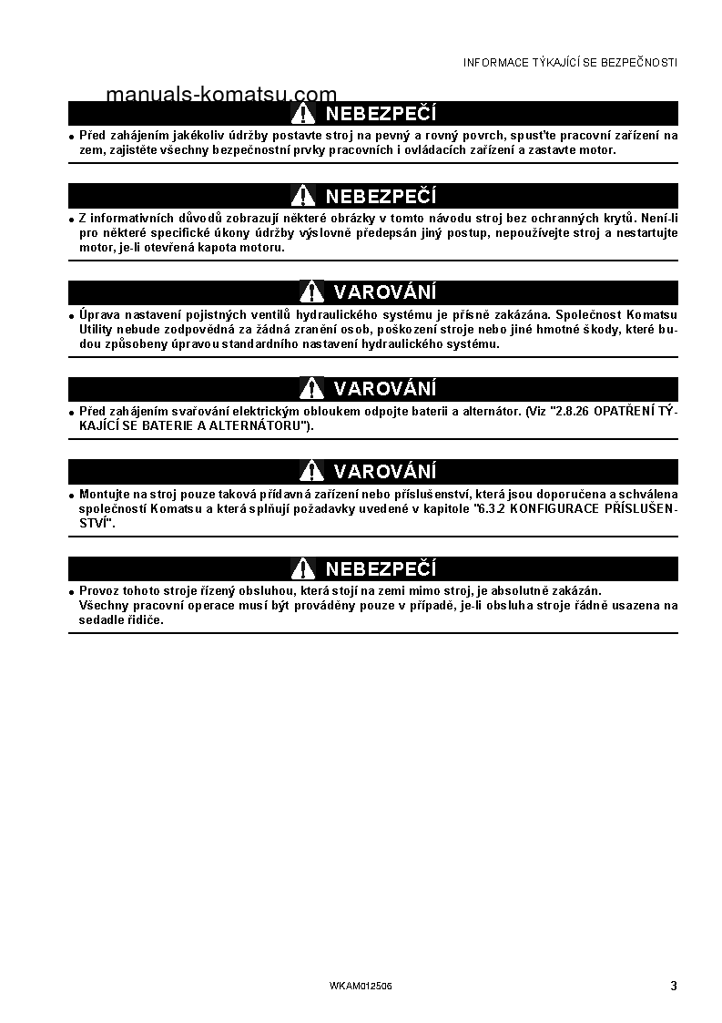 Protected: PC26MR-3(ITA) S/N F31560-UP Operation manual (Czech)