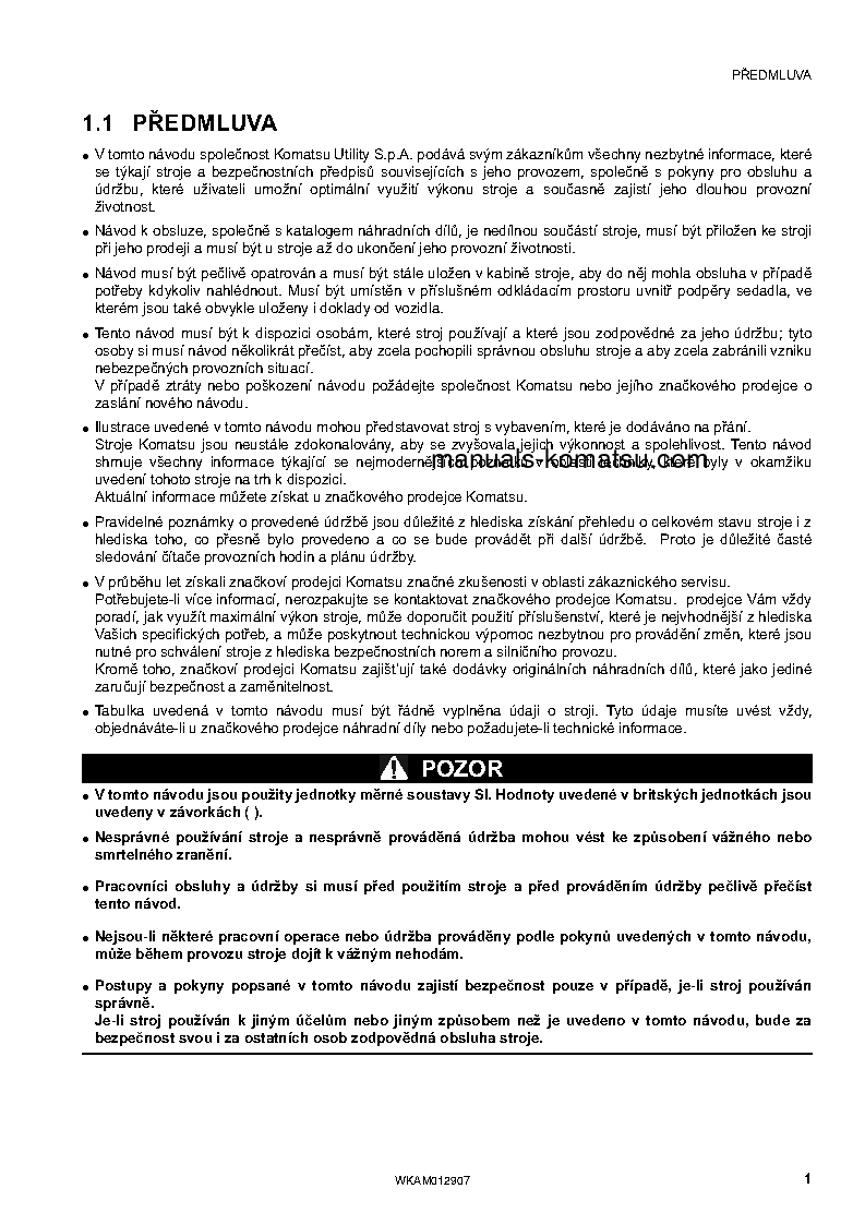 Protected: PC80MR-3(ITA) S/N F00430-UP Operation manual (Czech)