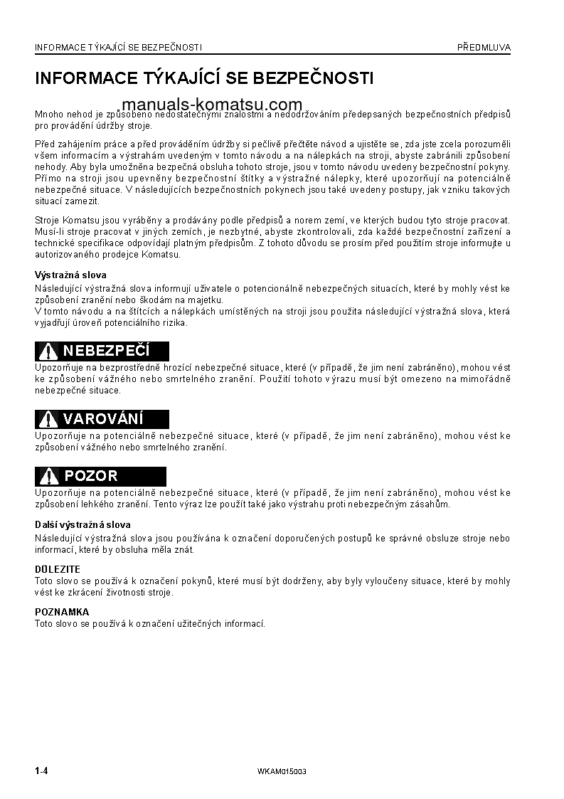 Protected: PW98MR-8(ITA) S/N F80281-UP Operation manual (Czech)