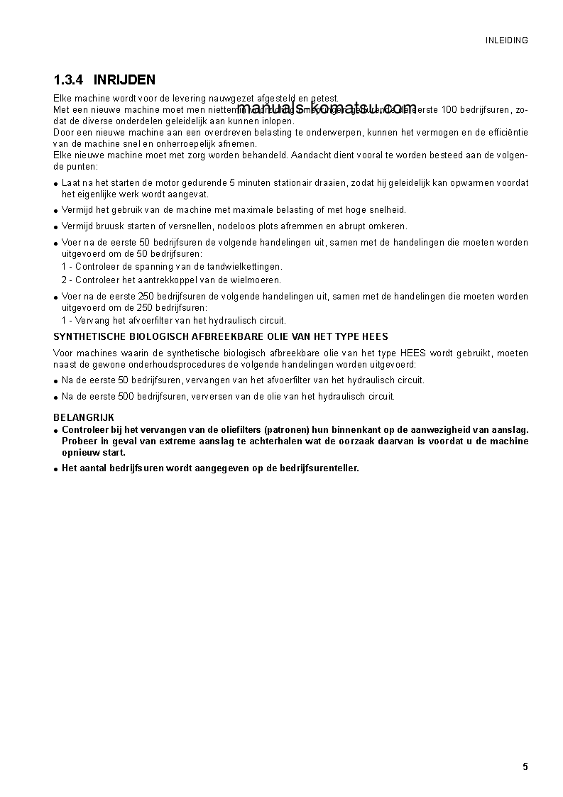 Protected: SK1020-5(ITA) S/N 37CF00126-37CF00137 Operation manual (Dutch)