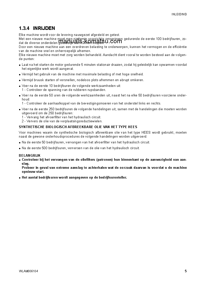 Protected: CK20-1(ITA) S/N F00271-UP Operation manual (Dutch)