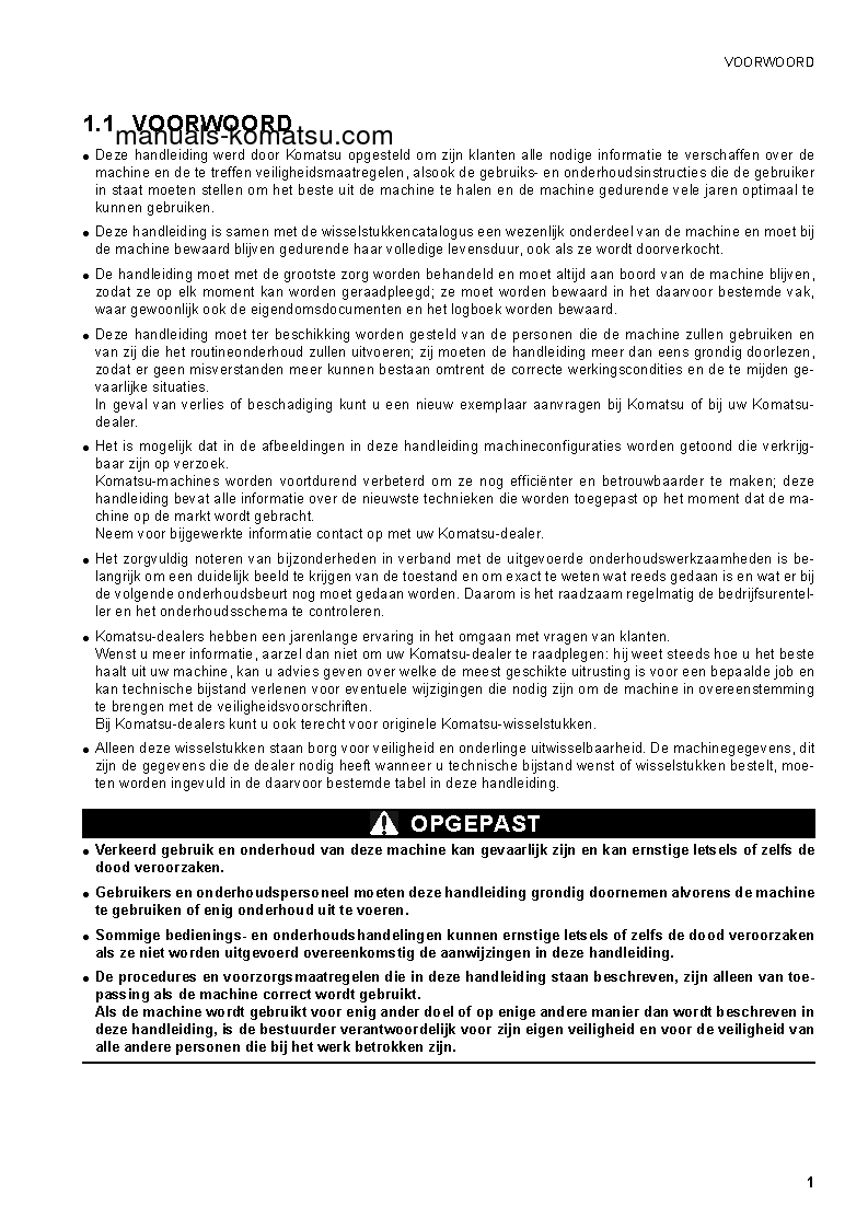 Protected: CK30-1(ITA) S/N F00003-F00187 Operation manual (Dutch)