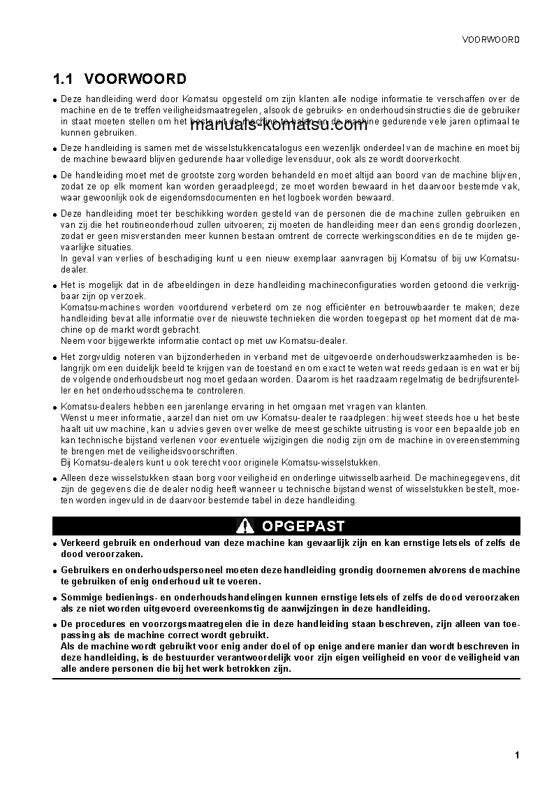 Protected: CK35-1(ITA) S/N F00003-F00054 Operation manual (Dutch)