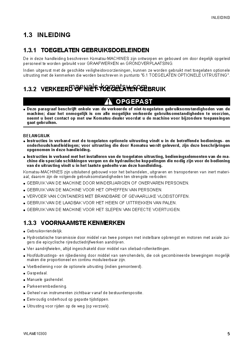 Protected: SK714-5(ITA)-/ S/N F04859-UP Operation manual (Dutch)