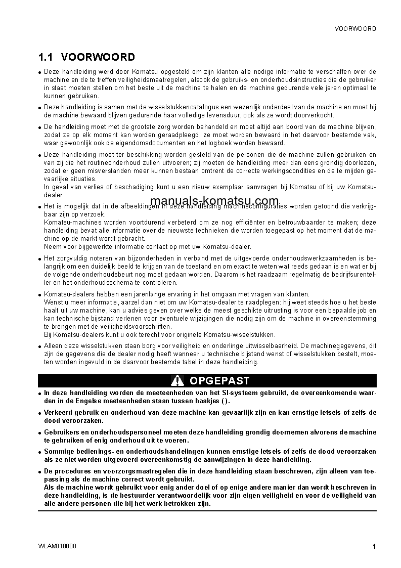 Protected: SK1020-5(ITA)-TURBO S/N F00678-UP Operation manual (Dutch)