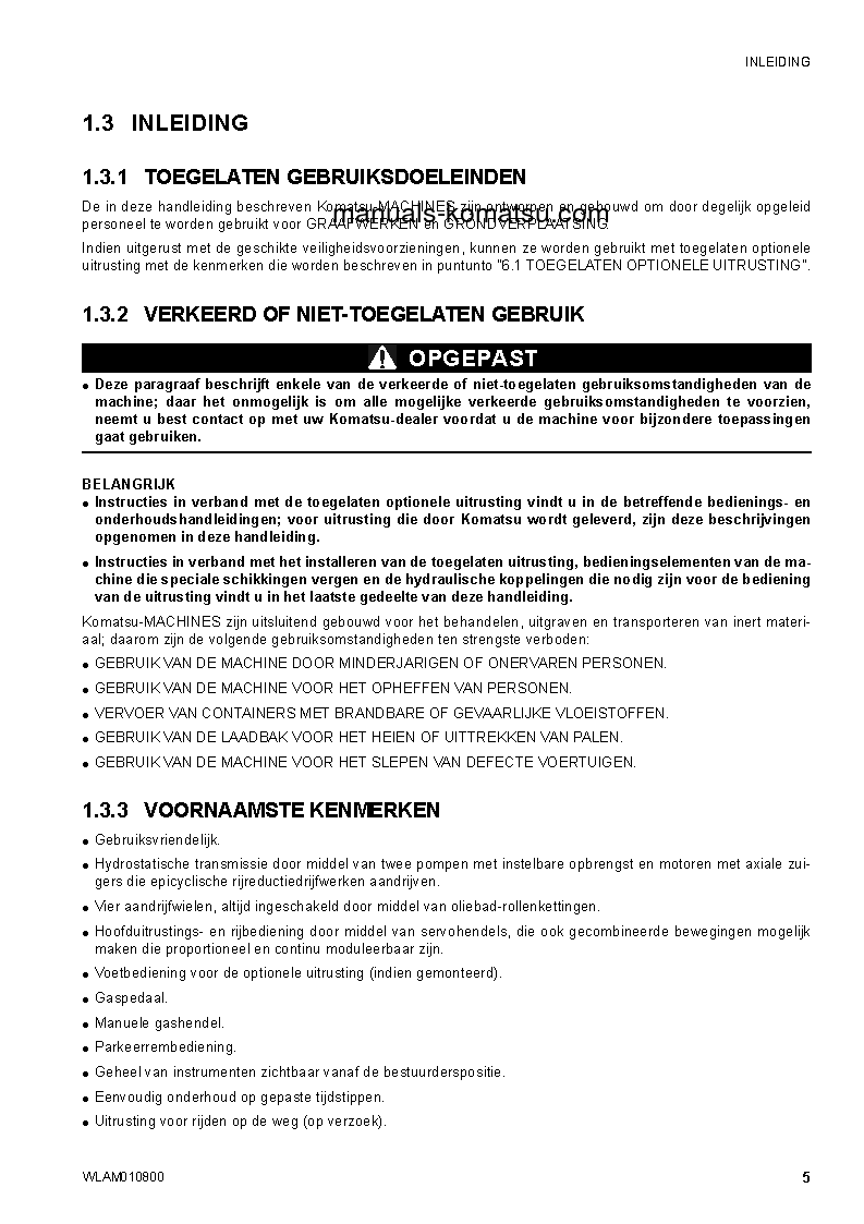 Protected: SK1020-5(ITA)-TURBO S/N F00678-UP Operation manual (Dutch)