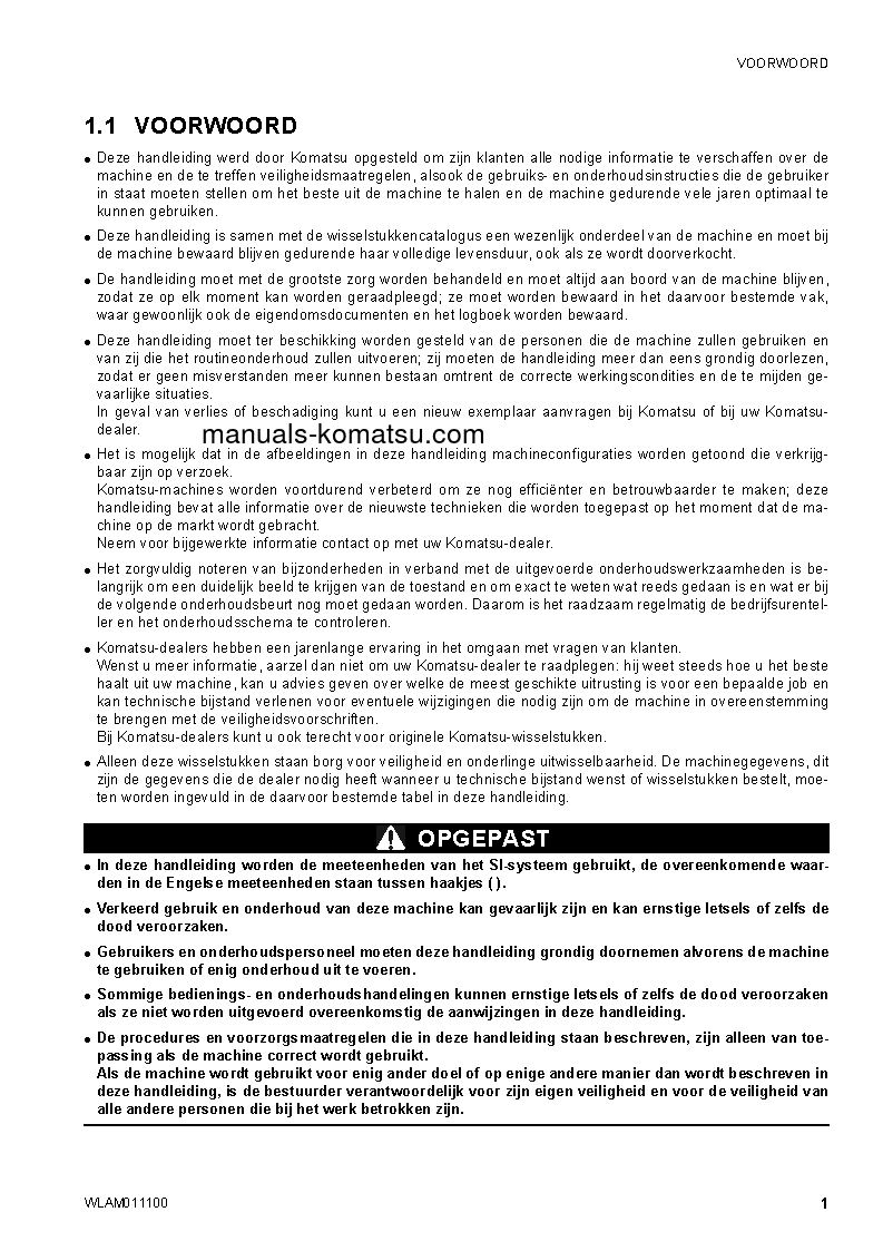 Protected: CK25-1(ITA) S/N F00092-UP Operation manual (Dutch)